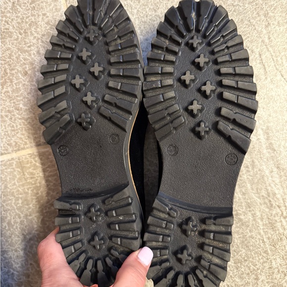 Jon Josef Women's Navy Velvet Loafers - Picture 6 of 8